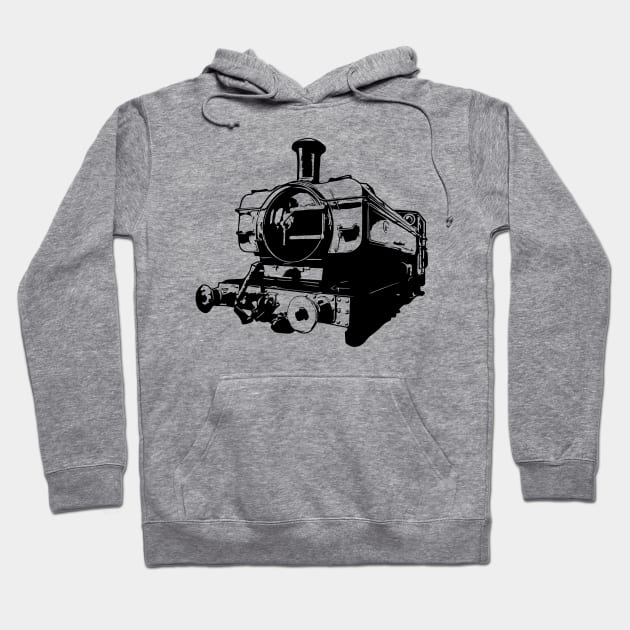 Vintage 0-6-0 GWR 5700 Class Heritage Steam Train Hoodie by tribbledesign